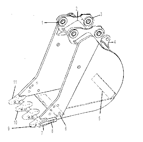 BUCKET & BEARING AS-HOE 8R0769 CAT