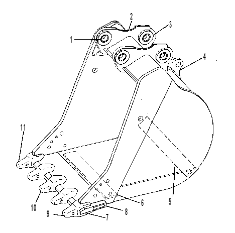 BUCKET & BEARING AS 8R0785 CAT