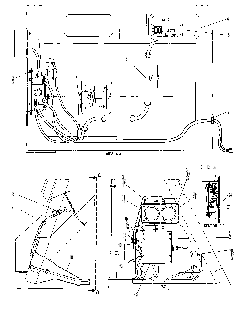 Проводка кабины 8W7695 CAT