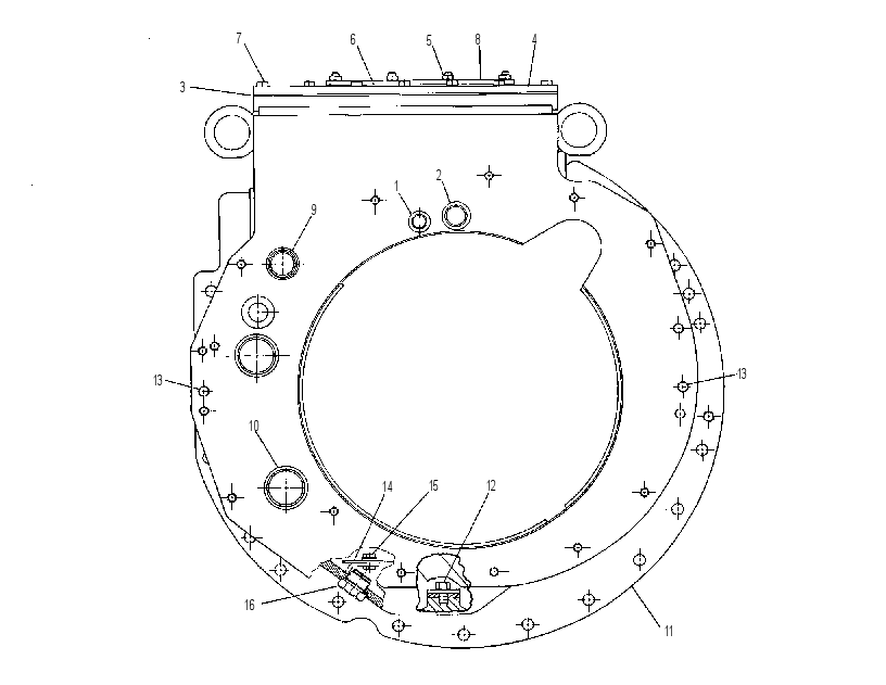 Корпус с деталями планетарной передачи 7G3973 CAT