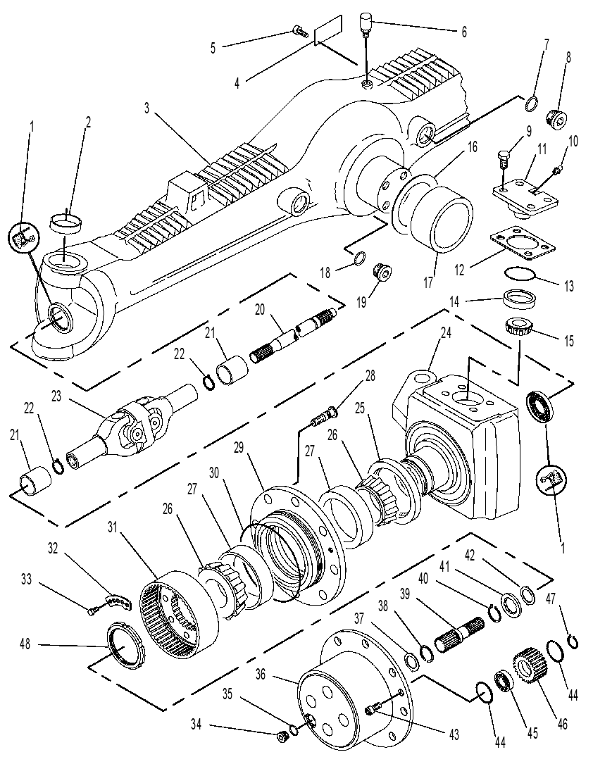 AXLE GP-DRIVE & STEERING 9R3483 CAT