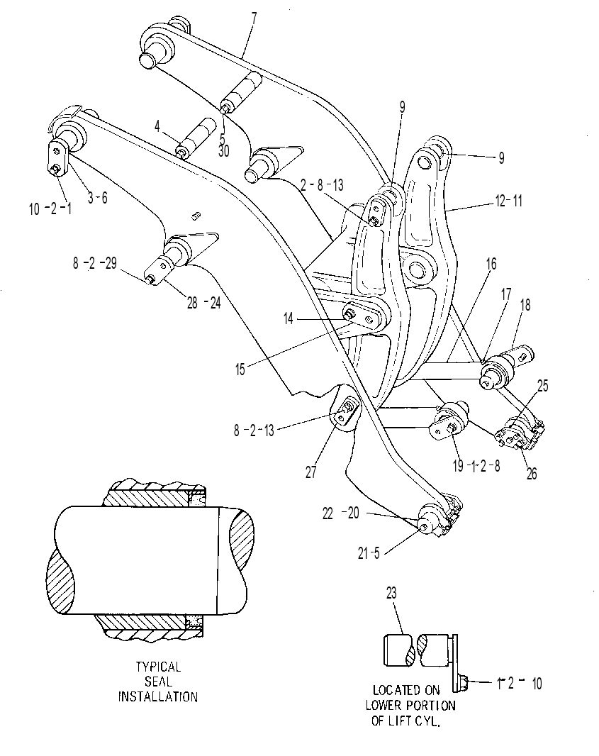 Управление ковшом 9V6453 CAT