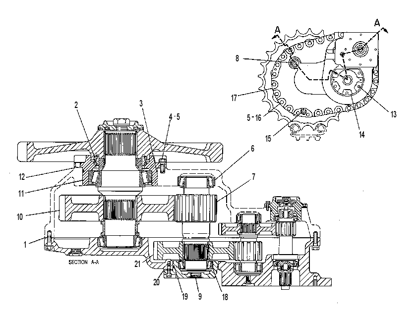 Бортовой редуктор 6W4920 CAT