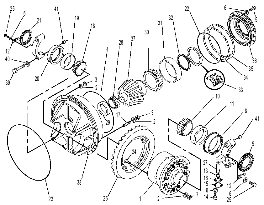 Дифференциал с конической передачей 8W9545 CAT