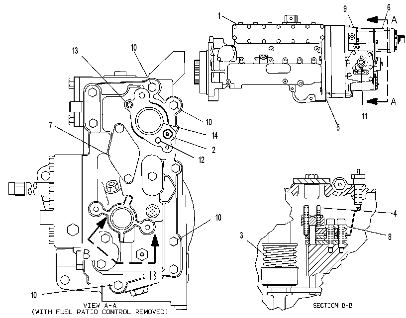 ТНВД с регулятором 6I3594 CAT