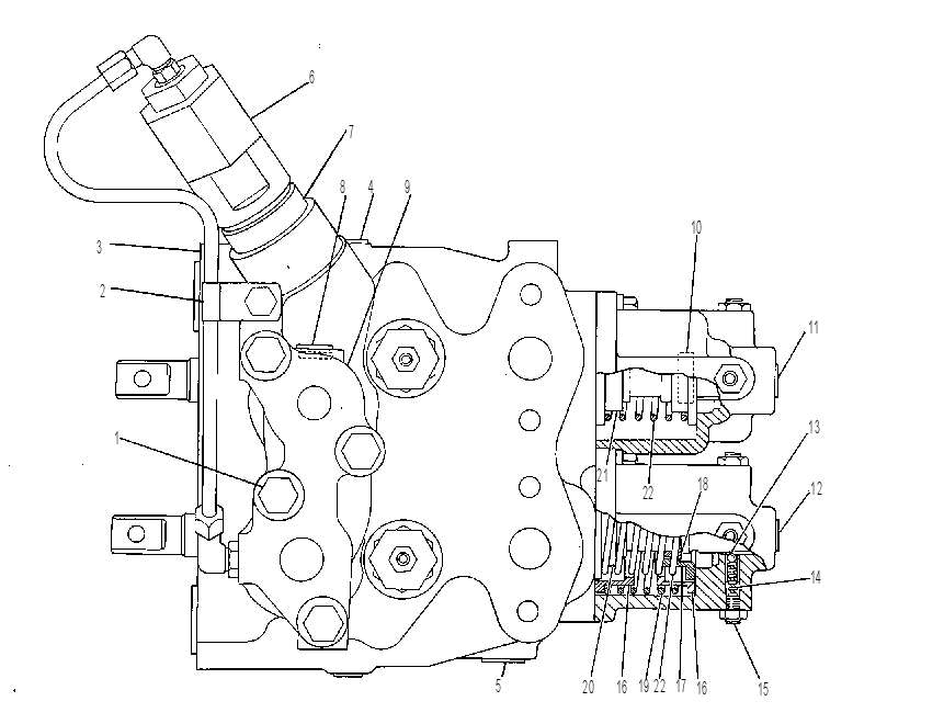 Клапан управляющий 9T7301 CAT