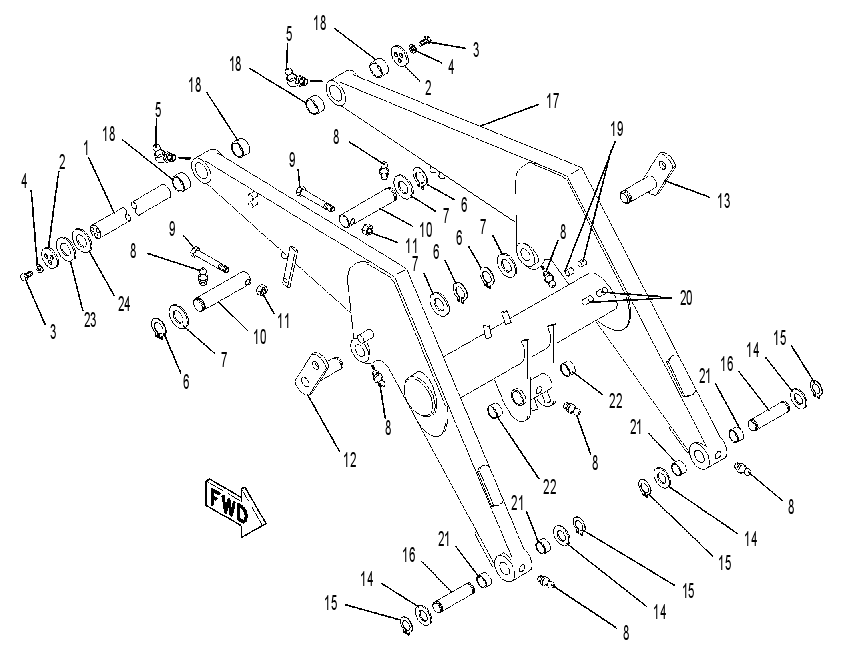 Подъёмный рычаг 9R1335 CAT
