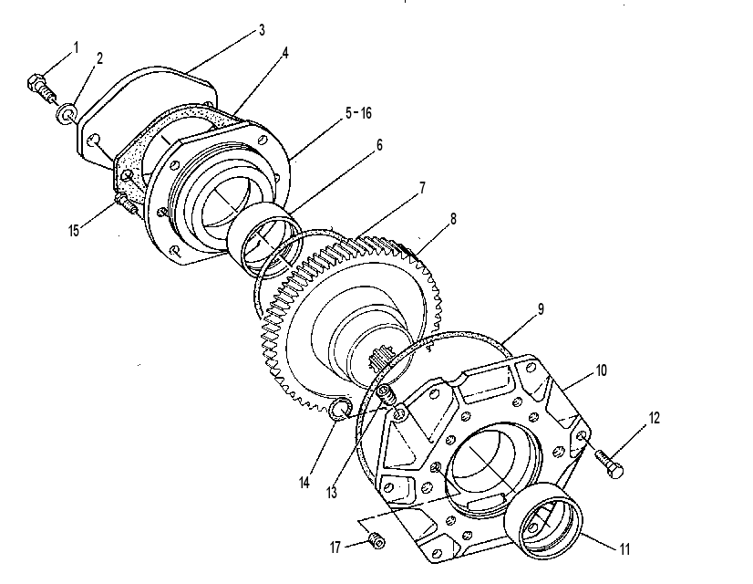 Привод вспомогательного оборудования 7C4113 CAT
