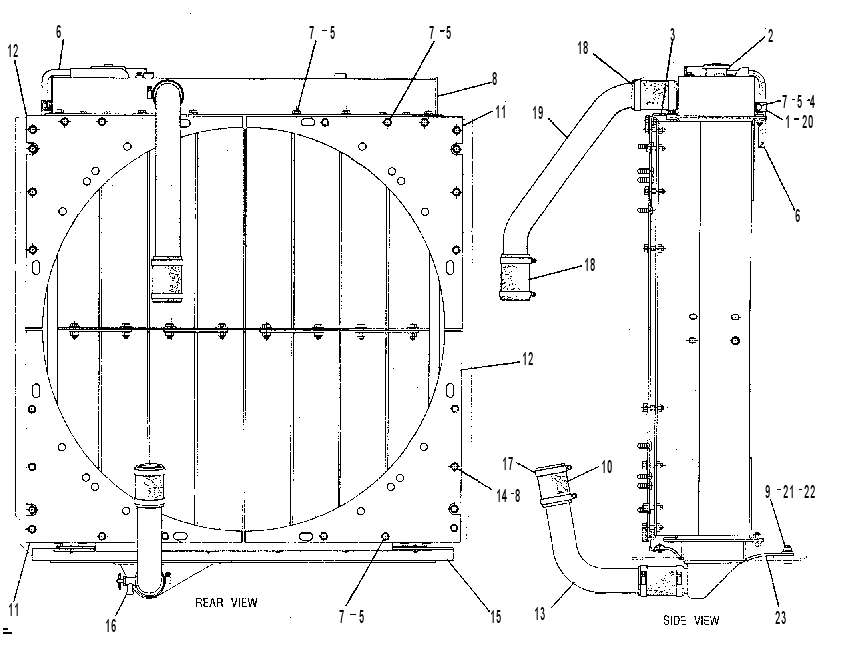 RADIATOR GP-FOLDED CORE 2W7918 CAT