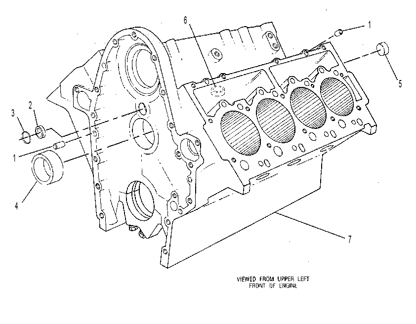 Блок цилиндров 7E4850 CAT