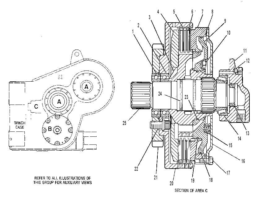 CLUTCH & GEAR GP 6Y0276 CAT