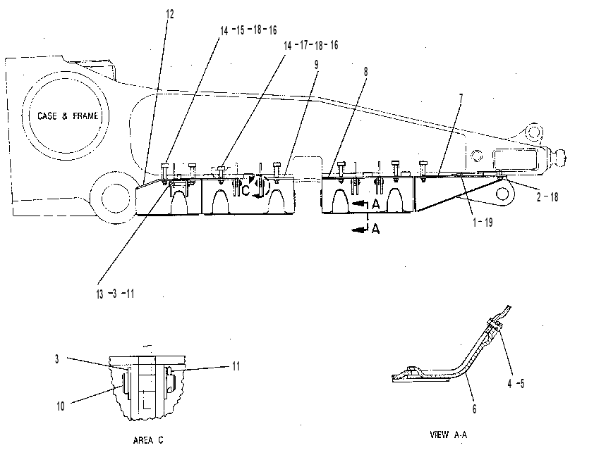 Защита нижняя 7T2809 CAT