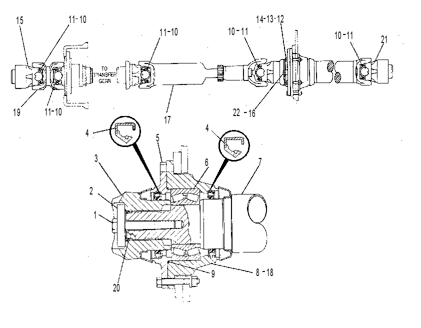 DRIVE SHAFT GP 9C3519 CAT