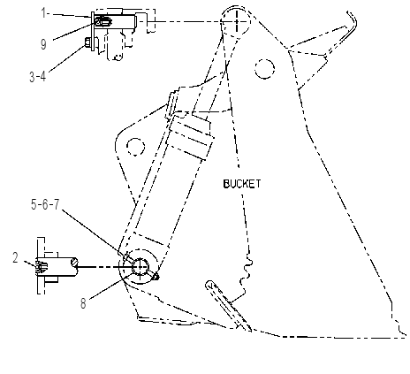 Крепление цилиндра 8V7370 CAT