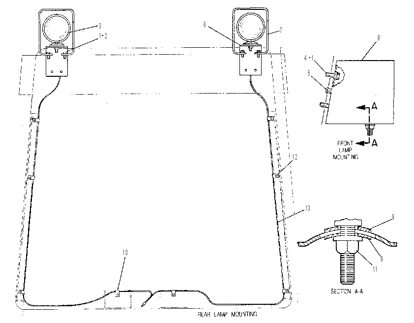 LIGHTING GP-4 LAMP 8G3654 CAT