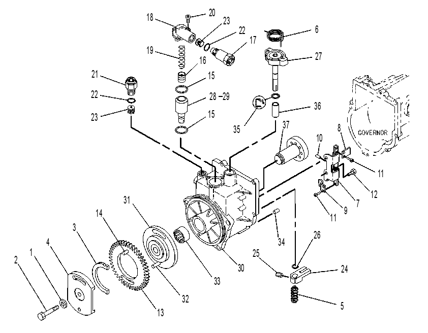 DRIVE GP-GOV & TRANSFER PUMP 7W8179 CAT