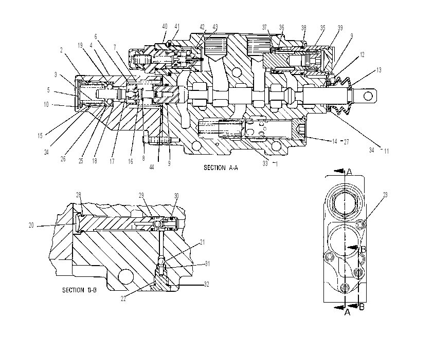 Клапан управляющий 9T6758 CAT