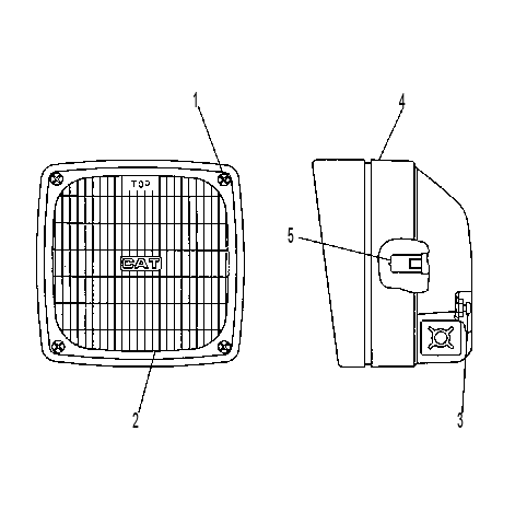 Фара прожекторная 9X6775 CAT