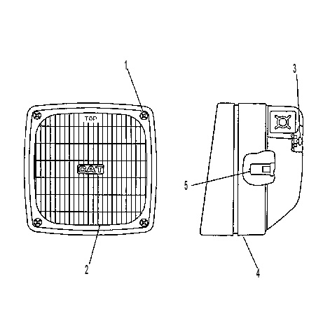 Фара прожекторная 9X6774 CAT