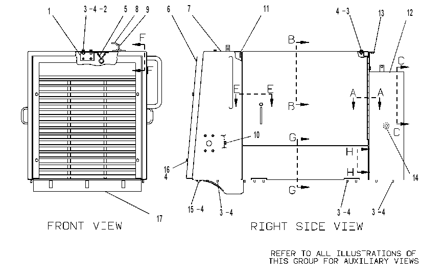 Капот с защитой 3W8017 CAT