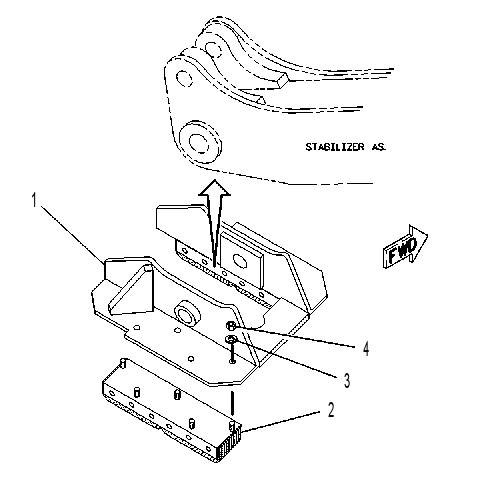 PAD GP-STABILIZER 9R7862 CAT