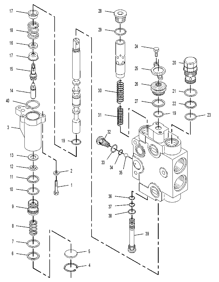Клапан управляющий 9T6401 CAT