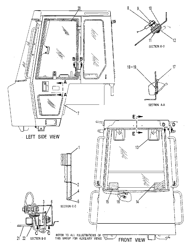 Каркас безопасности (ROPS) 4E1050 CAT