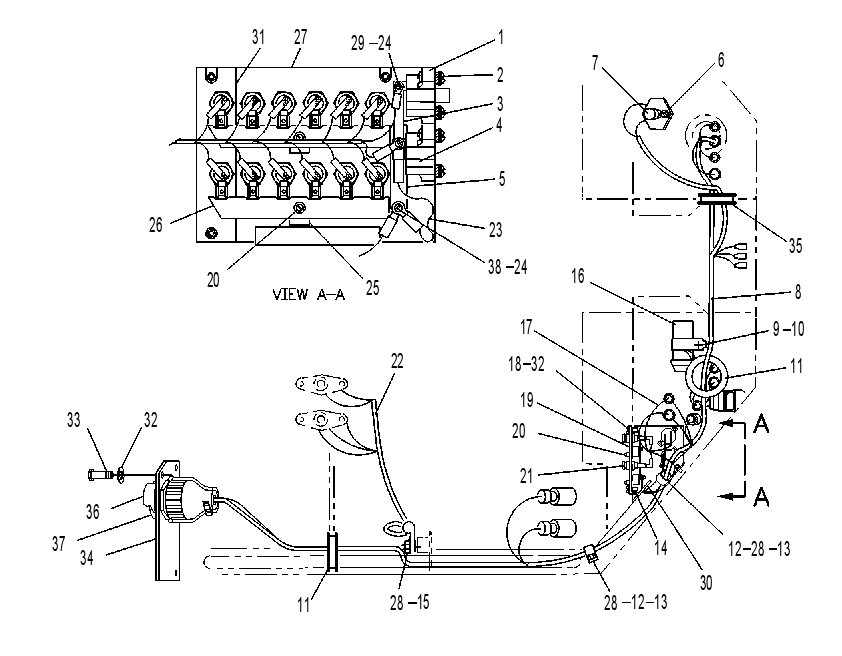 Проводка площадки 7V8420 CAT