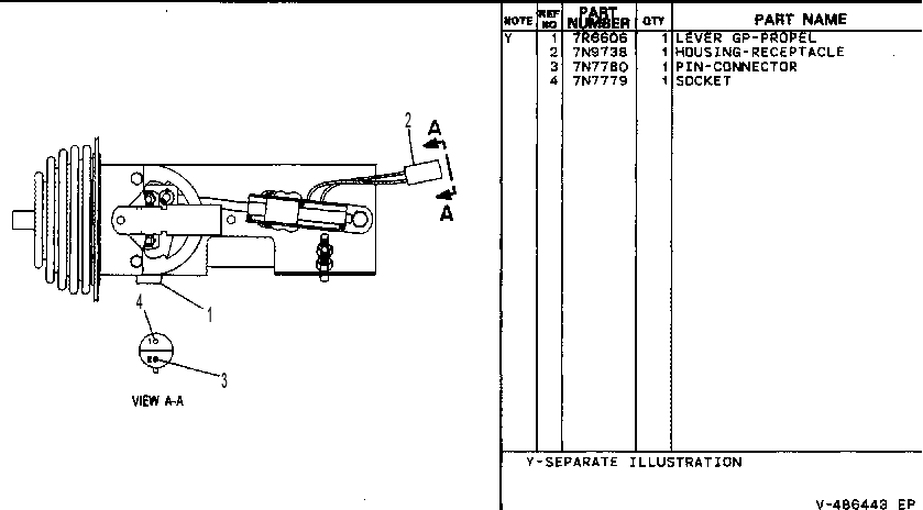 LEVER GP 7R5703 CAT