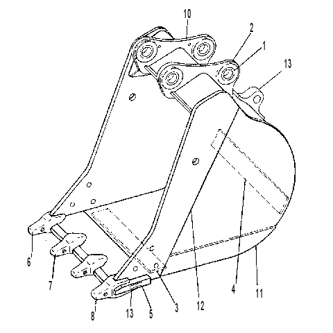 BUCKET & BEARING AS 9C3866 CAT