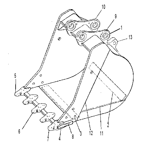 BUCKET & BEARING AS 9U4407 CAT