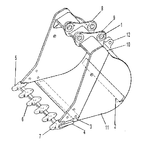 BUCKET & BEARING AS 9C3940 CAT