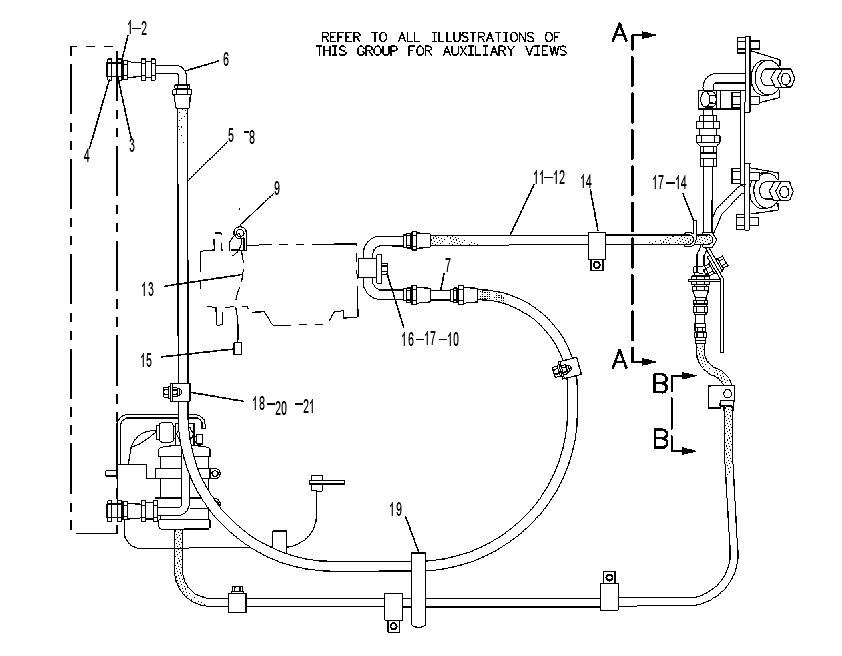Трубопроводы кондиционера 8R1354 CAT