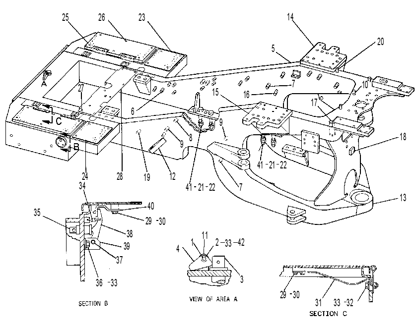 FRAME GP-ENGINE END 6W0301 CAT