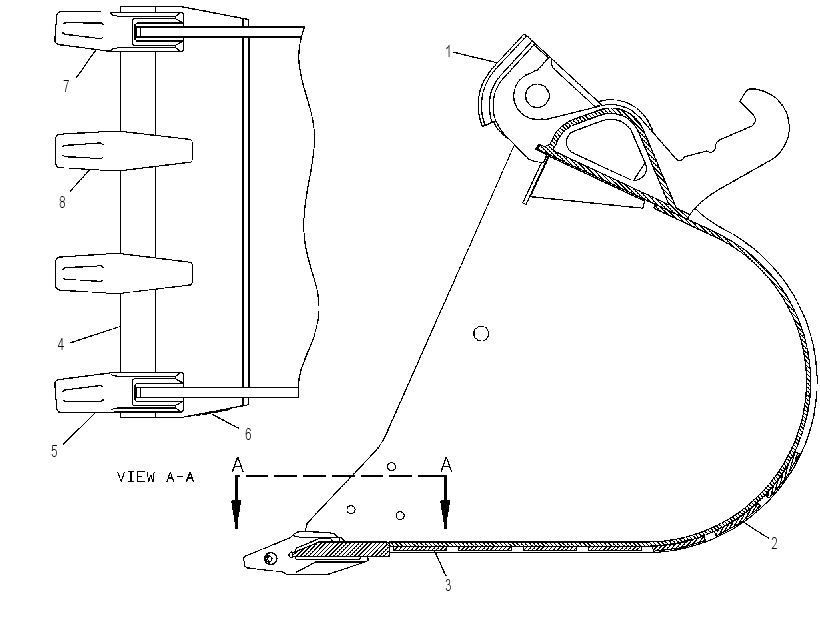 BUCKET AS-VERSA-LINK 8R1394 CAT
