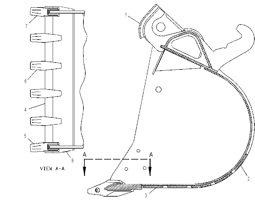 BUCKET AS-VERSA-LINK 8R1399 CAT