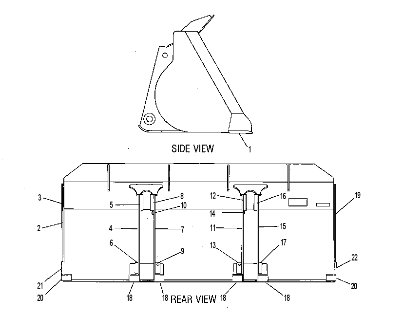 Ковш в сборе 5G6180 CAT
