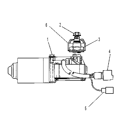 MOTOR AS-WIPER 7X1751 CAT
