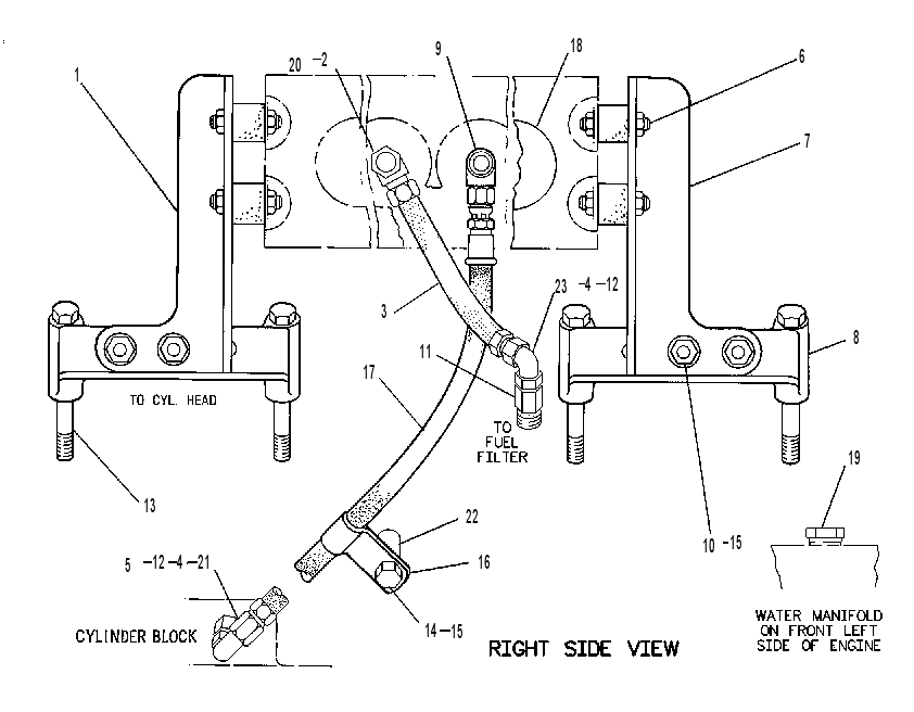 Крепление панели приборов 9Y6112 CAT