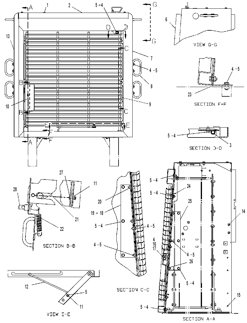 Защита радиатора 8R5051 CAT