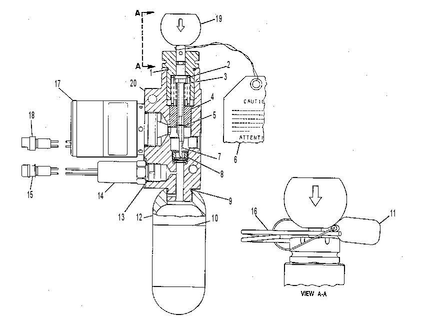 VALVE GP-ACTUATOR RELEASE 7T8619 CAT