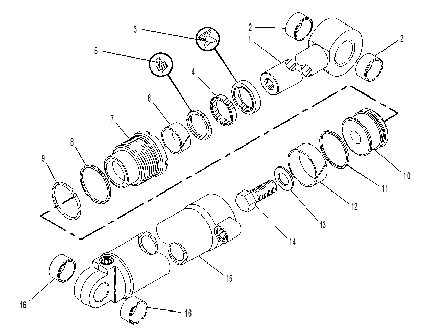 CYLINDER GP-STABILIZER-LH 9T7391 CAT