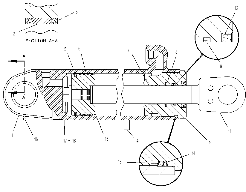 Цилиндр 6E0212 CAT