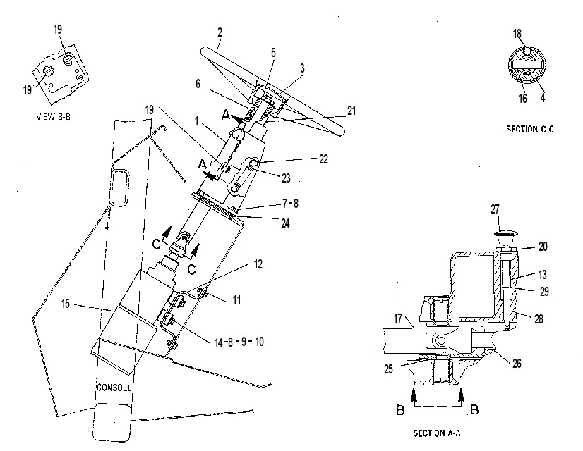 Управление рулевое 8W7227 CAT