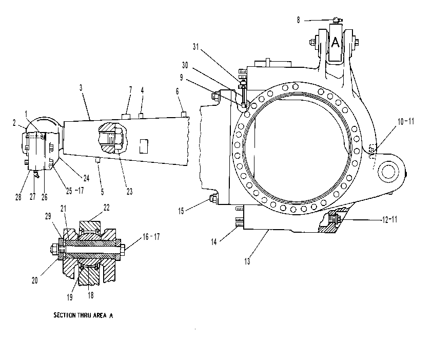 HOUSING GP-REAR AXLE 9D6140 CAT
