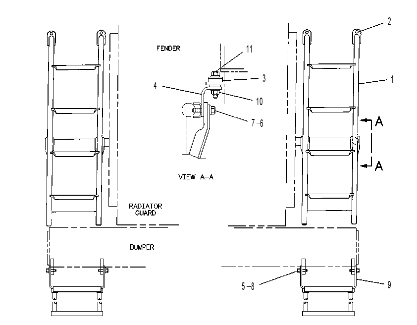 Лестница 8W7239 CAT