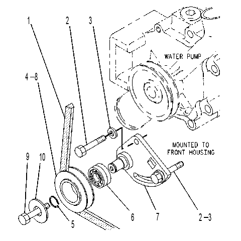 DRIVE GP-WATER PUMP 4W5428 CAT