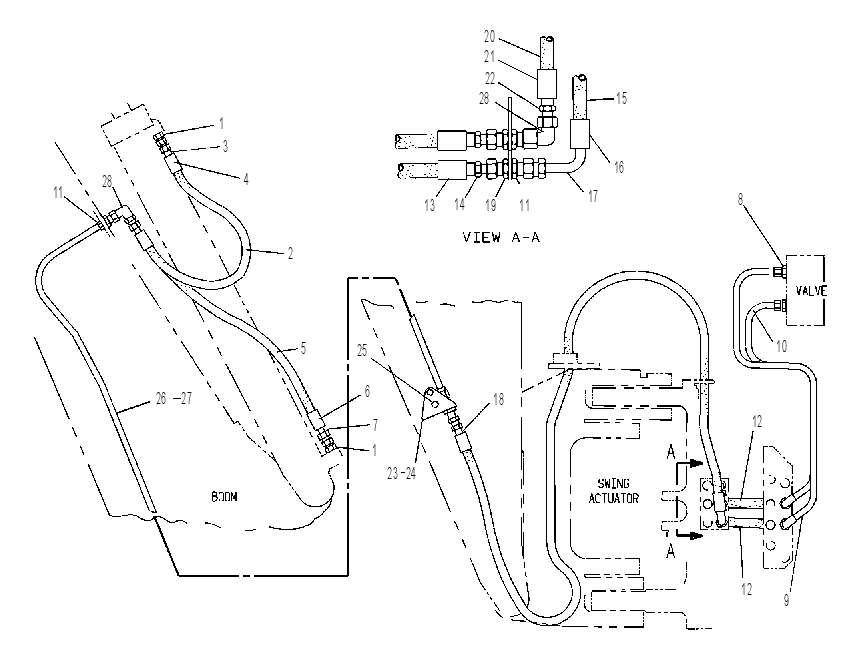 Трубопроводы рукояти 5G3675 CAT