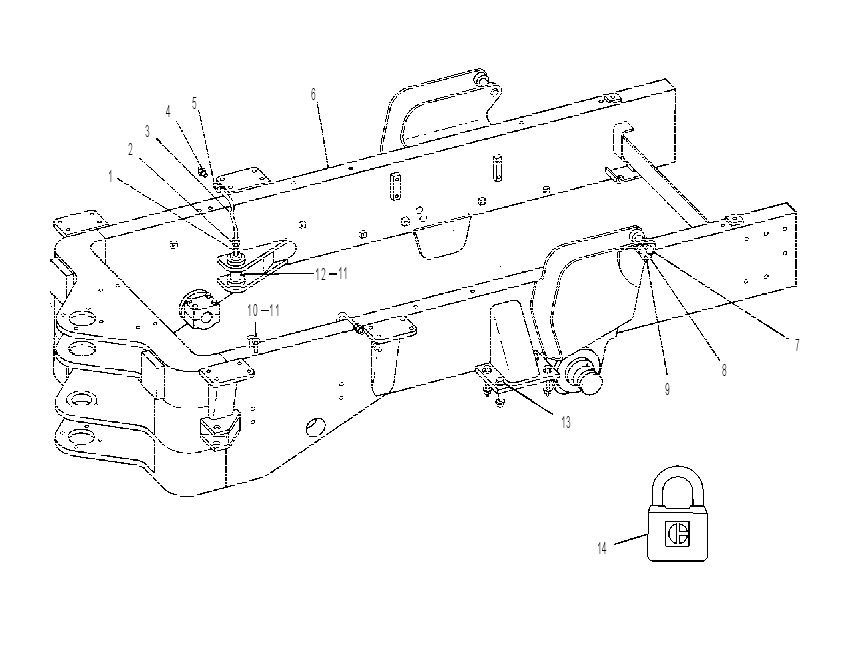 FRAME GP-ENGINE END 8K6141 CAT