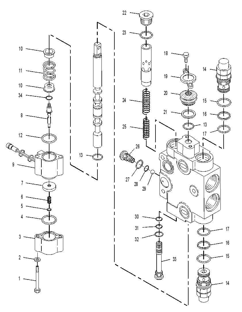 Клапан управляющий 9T7292 CAT